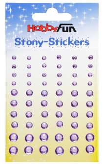 3451751 Stony-Stickers rund 60St lila 