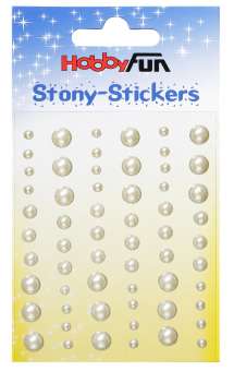 3451760 Stony-Stickers Halbkugel 60St weiss 