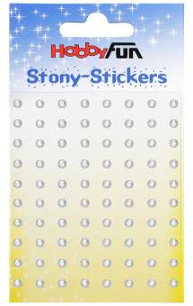3451773 Stony-Stickers rund 4mm kristall 