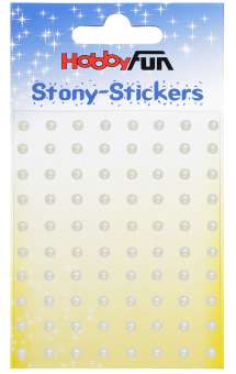 3451787 Stony-Stickers rund 4mm creme 