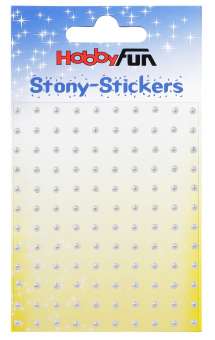3451794 STONY-Sticker rund, 3mm, 120St silber 