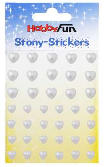 3451798 STONY-Sticker Herzen,creme 