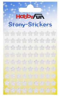 3451799 STONY-Sticker Blüten,kristall irisierend,Borte 