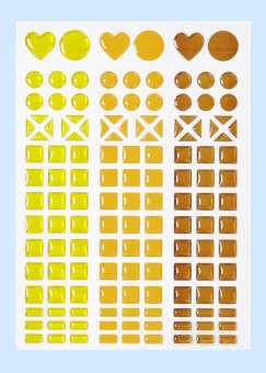 3451806 Sticker gelb- orange- nougat 