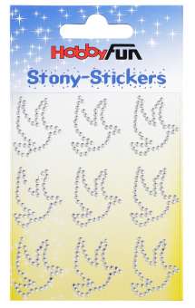 3451863 STONY-Sticker Tauben,kristall,9St. 