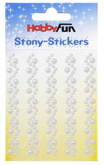 3451866 STONY-Sticker Borte,creme,5St. 