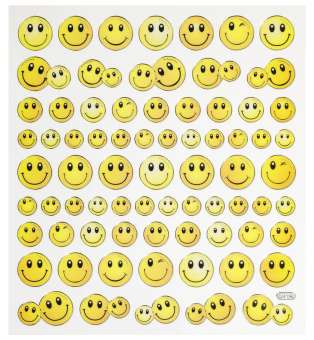 3452347 Hobby-Design Sticker Smiley 