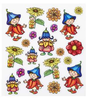 3452454 Sticker Blumen-Kinder 