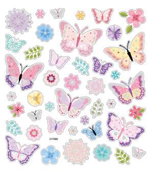 3452491 HOBBY-Design Sticker Schmetterlinge/Blumen 