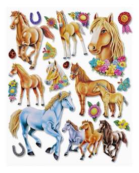 3452510 3 D Sticker XXL Pferde 