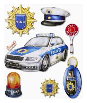 3452543 3 D Sticker XXL Polizei 