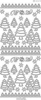 3460303 Sticker Tannenbaum gold 