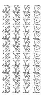 3460365 Sticker  Zahl 18  silber 