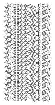 3460371 Sticker  Deko-Borten sort.  gold 