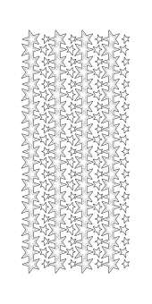 3460398 Sticker  Sternenborte  silber 