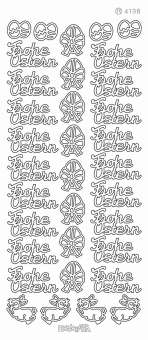 3460462 Konturensticker Ostern, silber 