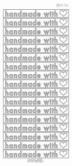 3461043 Konturensticker toffee handmade with 