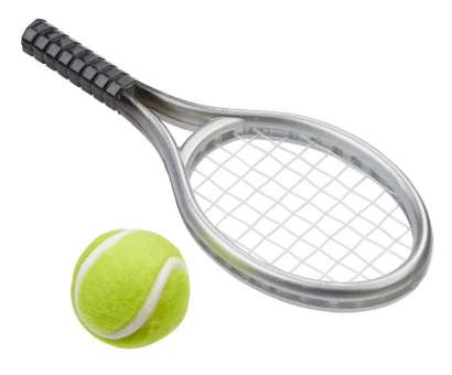 3481019 Tennisschläger m. Ball 3,5x9cm silber 