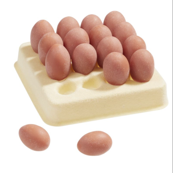 3481268 Eier 4 x 4 cm braun 