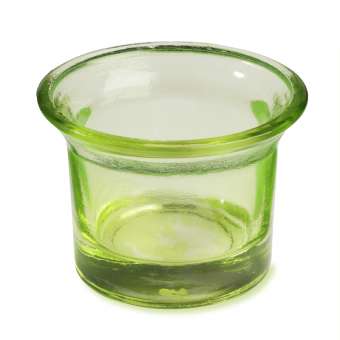 3750179 Teelichtglas 6,5x4,5cm grün 