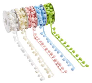 3823406 Pompon-Borte 20mm/5m apfelgrün 