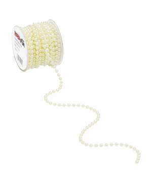3823766 Perlenkette 4 mm, creme, 10 m 
