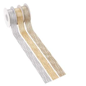 3823945 Glitzer-Band 25mm/10m gold 