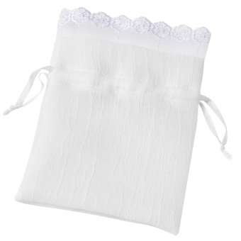 3858218 Stoffbeutel, 10 x 14cm weiss  3St 