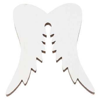 3863432 Engelsflügel-Holz, 5cm, 3St. weiss 