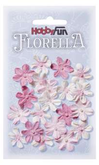 3866005 FLORELLA-Blüten Maulbeerpapier 2cm, rose, 20St. 