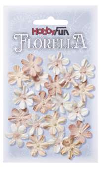 3866006 FLORELLA-Blüten Maulbeerpapier 2cm, rosenholz, 20St. 