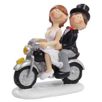 3870162 Hochzeitspaar auf Motorrad 8.5cm 
