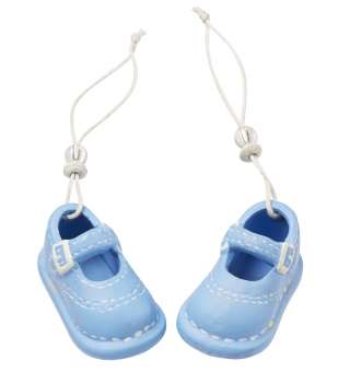 3870433 Baby-Schuhe Boy 5,3cm, keramik, à 2St. 