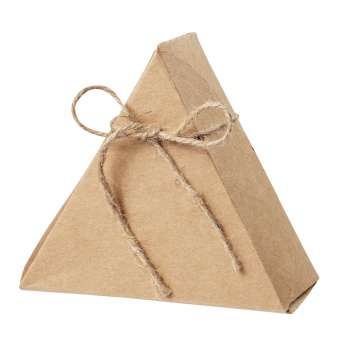 3964172 Papier-Box natur, Dreieck  10 x 5,5cm,  2St. 