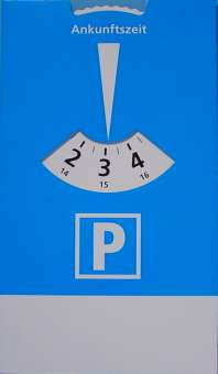 A 510190 Parkscheibe Karton 11x19cm 5 Stk. 
