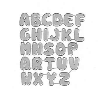 512560 Stanzschablone Buchstaben A-Z 1.8x2.6cm 