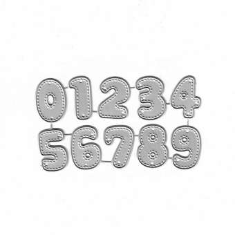 512561 Stanzschablone Zahlen 1.9x2.42cm 