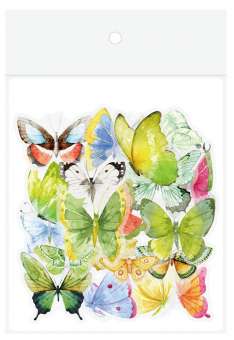 518176 Sticker Schmetterling farbig 