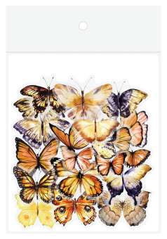 518177 Sticker Schmetterling braun 