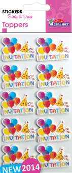 518220 Stickers Invitation 10x 