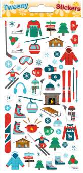 518249 Stickers Winter - Schneesport 