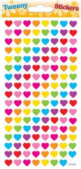 518251 Stickers Herzen - Regenbogen 