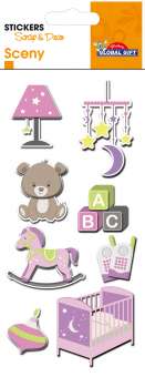 518258 Stickers Girl rosa 