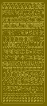 519022 Sticker Buchstaben gold 