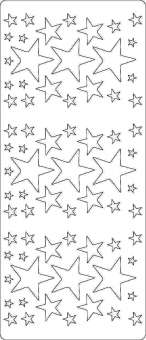519091 Sticker Sterne silber    (72x) 