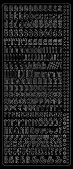 519329 Sticker Kleinbuchstaben schwarz 