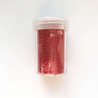 521713 Mini Perlen ca.1mm 22g rot 
