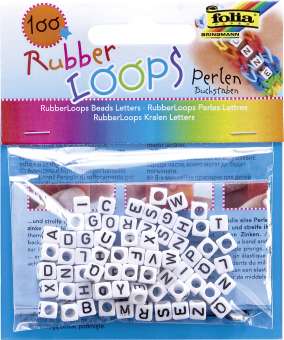 522955 Rubber Loops Buchstaben    100St 