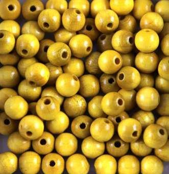 551020 Holzperlen 10mm  57St gelb 