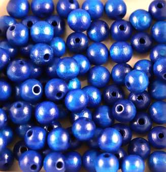 551060 Holzperlen 10mm  57St blau 
